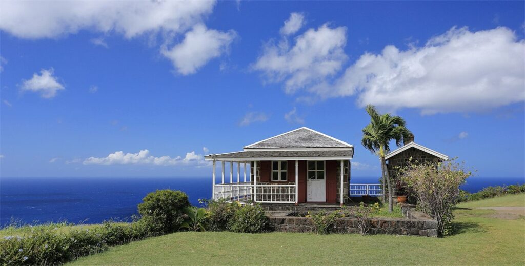 Brimstone Hill Fortress National Park on the west coast of St. Kitts